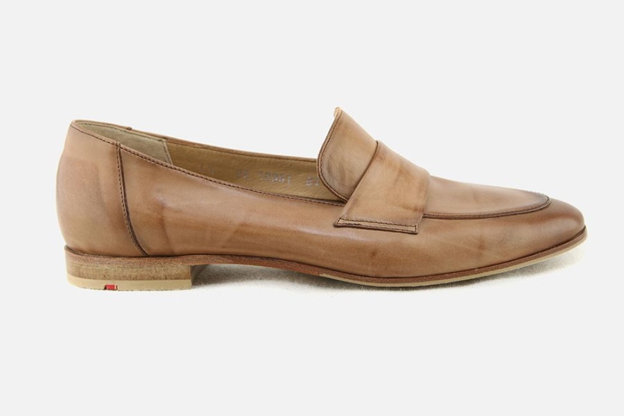 Women LLOYD | Lloyd - Gazette Cognac Loafers On Labotte