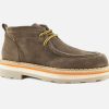 Men Barracuda | Barracuda - Barracuda Chukky Dark Brown Lace-Up Boots On Labotte