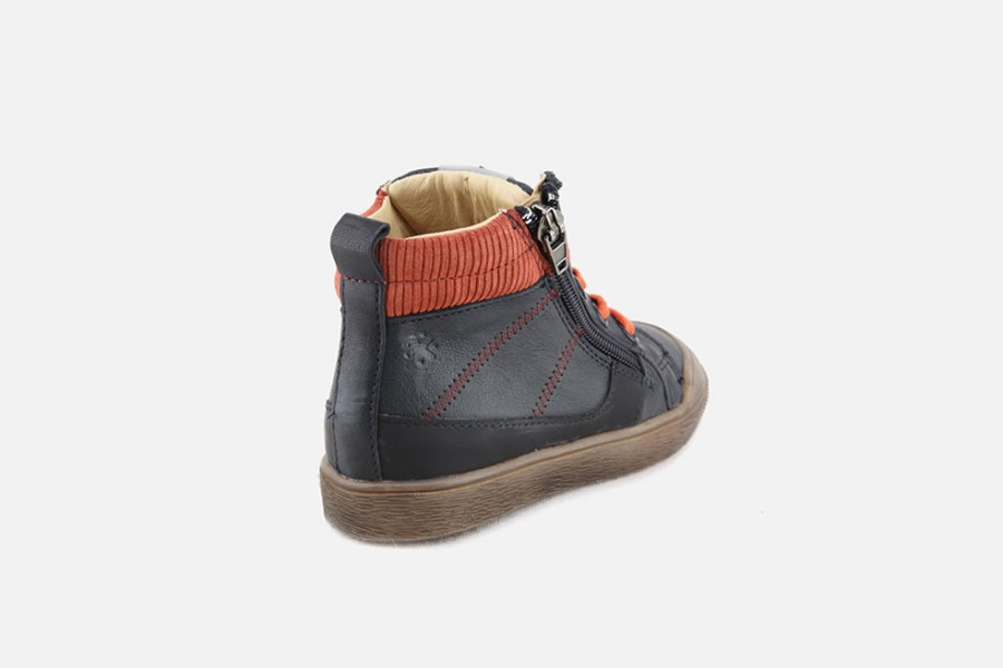 Boys Acebos | Acebos - Alvaro Blue Mandarina Lace-Up Boots On Labotte