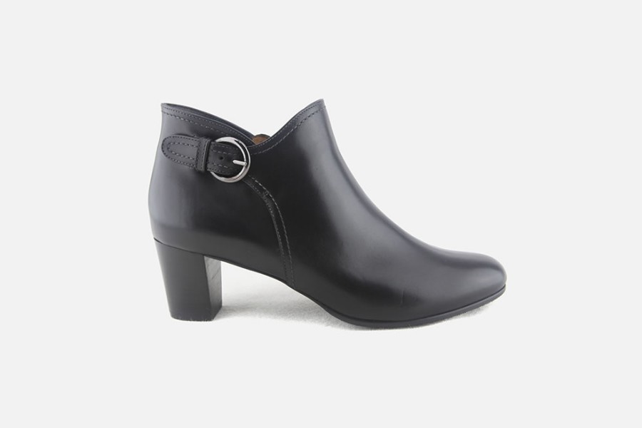 Women Artami | Artami - Catania Black Ankle Boots On Labotte