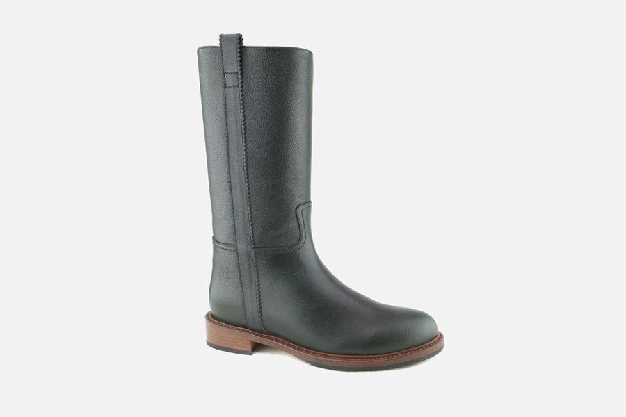 Women Artami | Artami - Cabiria Dark Green Boots On Labotte