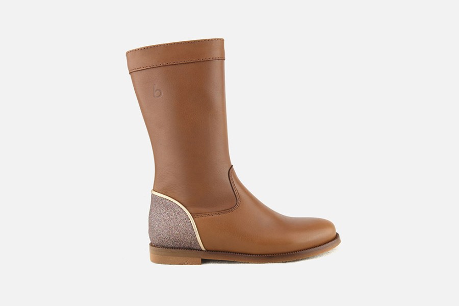 Girls Beberlis | Beberlis - Benjamine Tabacco Boots On Labotte