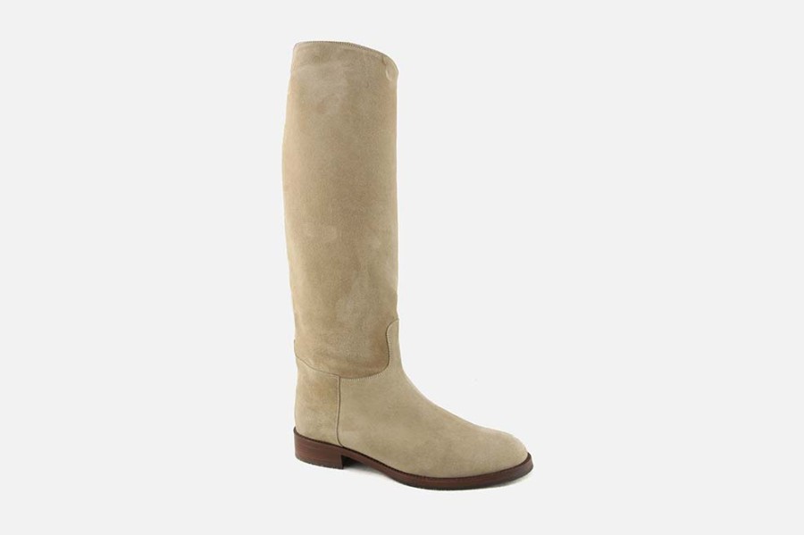 Women Artami | Artami - Cavalla Light Sand Boots On Labotte