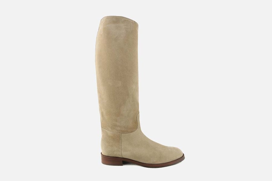 Women Artami | Artami - Cavalla Light Sand Boots On Labotte