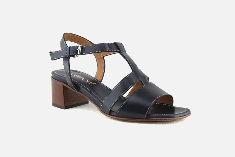 Women Artami | Artami - Orphee Bleu Sandals On Labotte