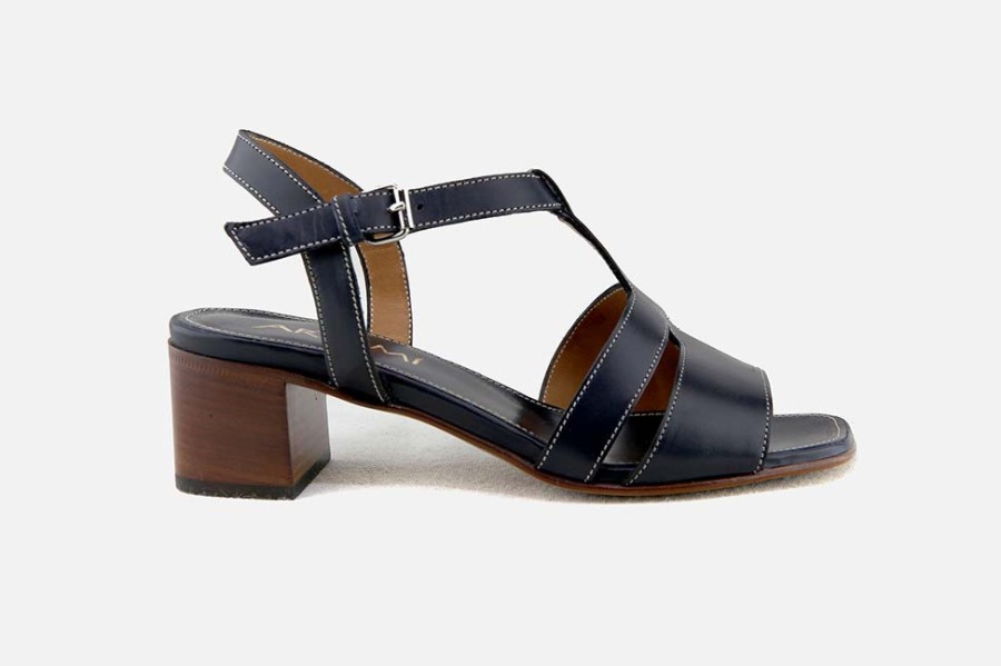 Women Artami | Artami - Orphee Bleu Sandals On Labotte